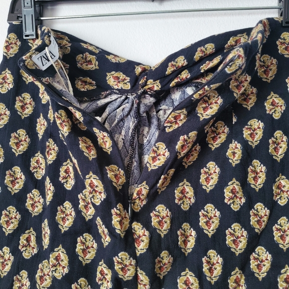 NWT ZARA PRINTED GATHERED SKIRT - Picture 8 of 11